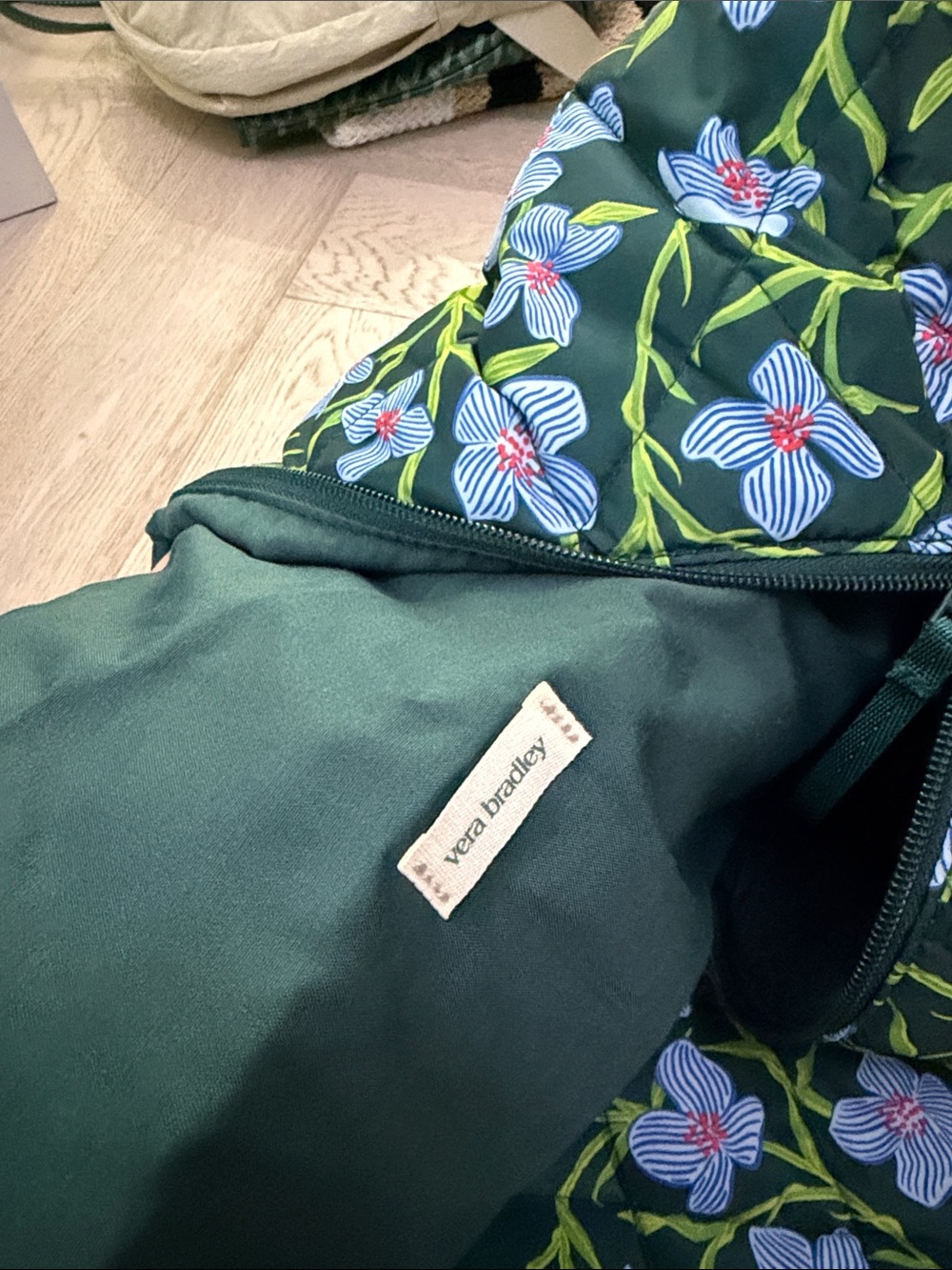 Vera Bradley Quilted Floral XL Duffel Bag - Picture 2 of 7